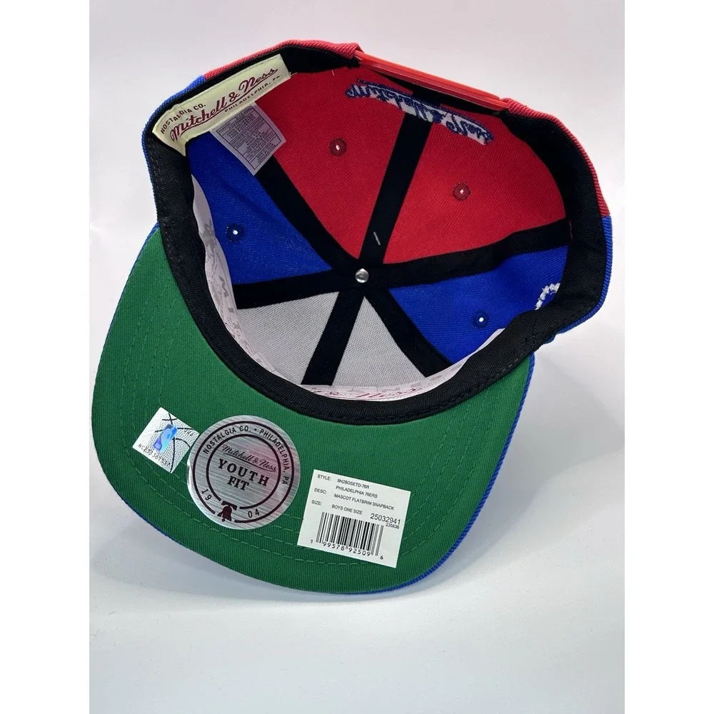 Mitchell & Ness Royal Mascot Basketball Dog Philadelphia 76ers SnapBack Hat